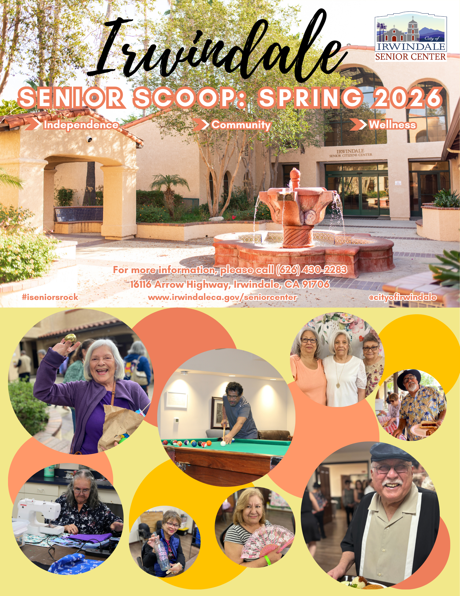 Irwindale Senior Newslestter-Spring 2026-Cover