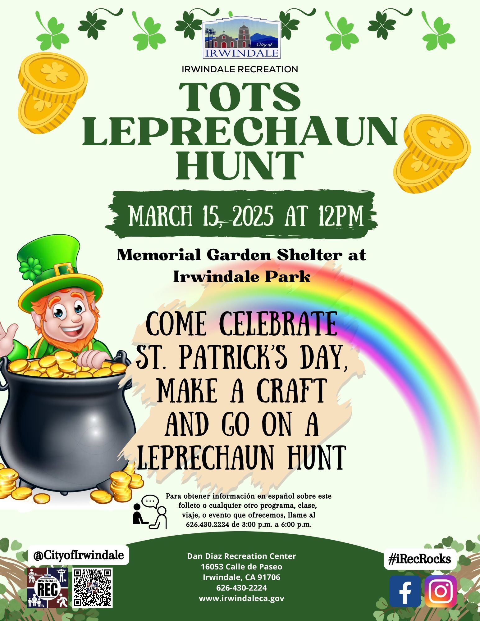 Tot Leprechaun Hunt 25 Front