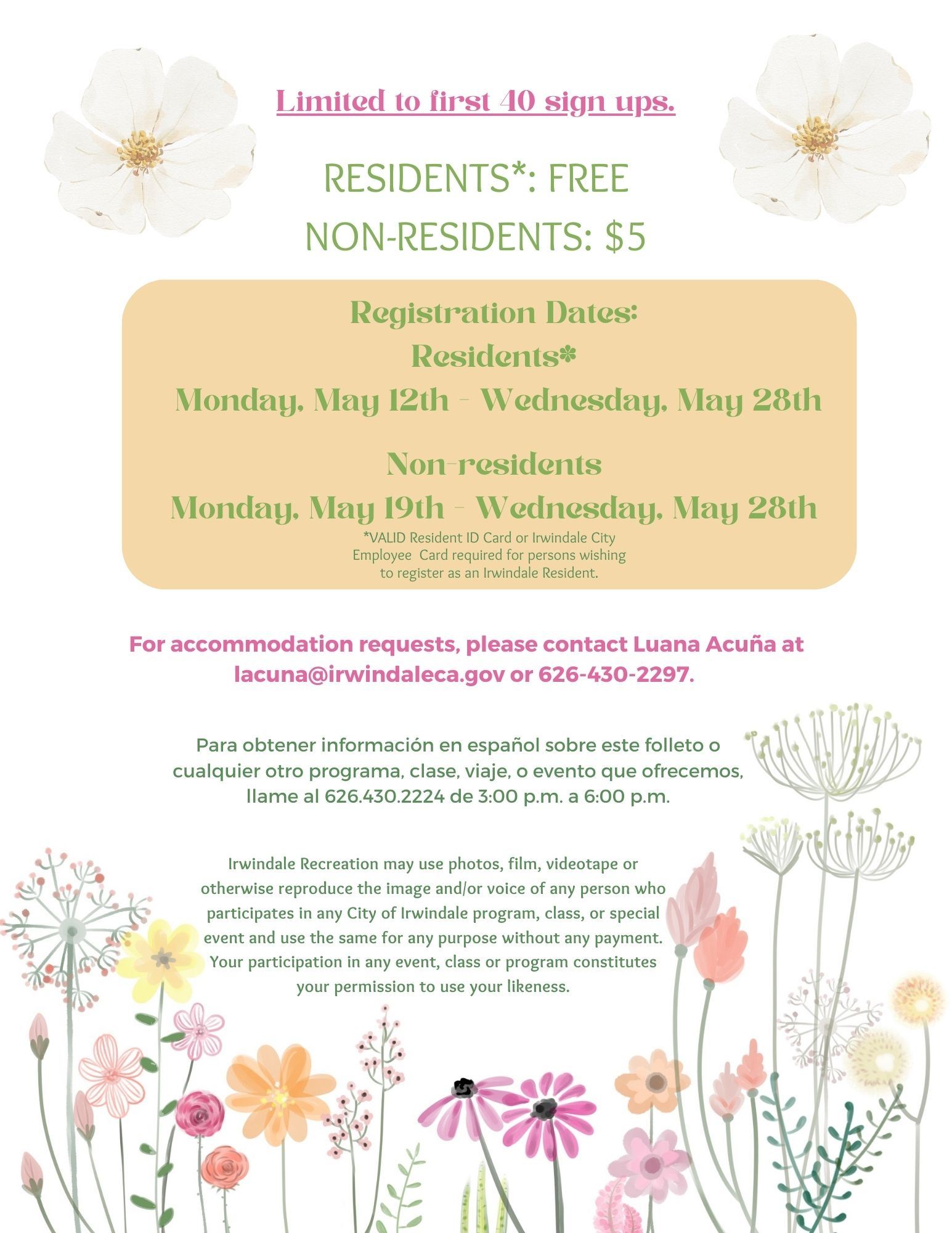 Spring Picnic 2025 Back