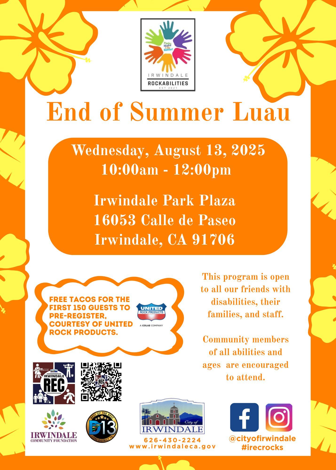 Rockabilities end of summer luau front 25