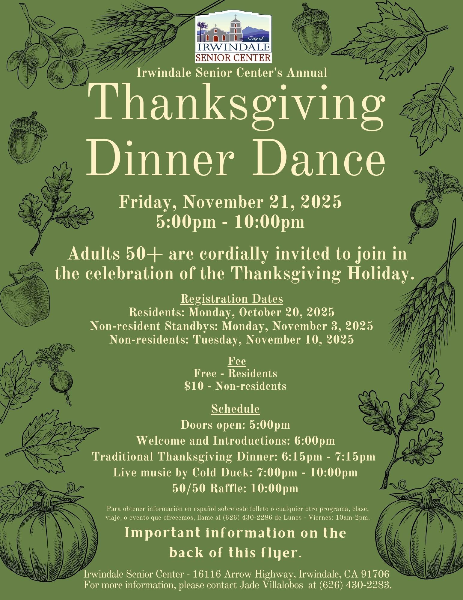 Thanksgiving Dinner Dance Color Canva 1-2 