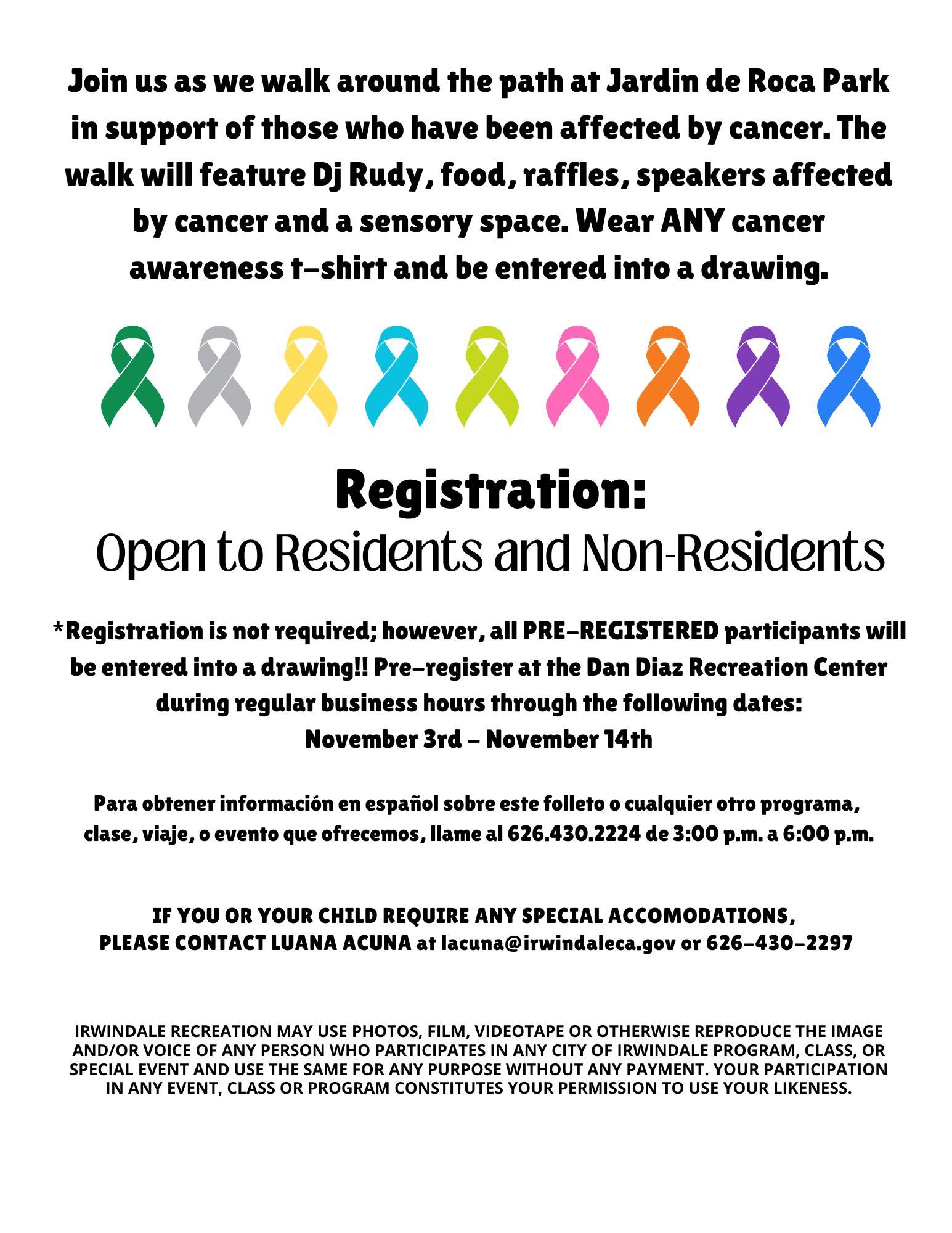 All Cancer Walk 2025 BACK