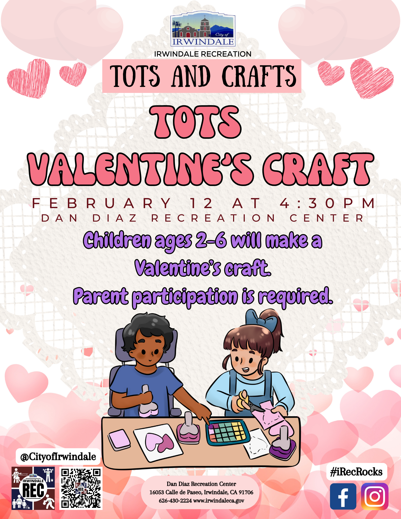 Tot Valentines Craft 2026 Front