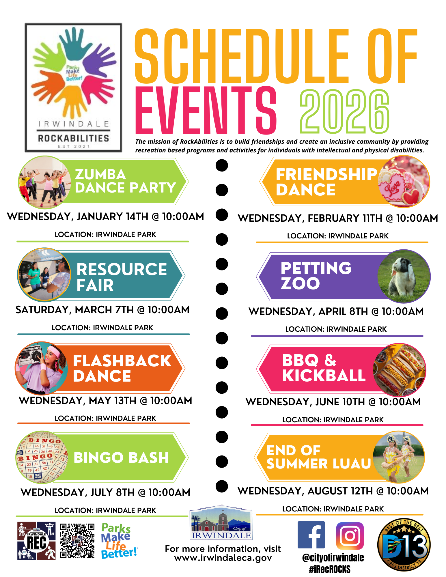 RockAbilities Schedule 2026