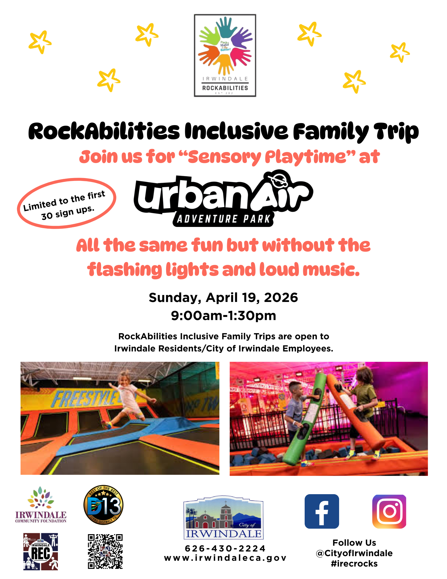 Approved - RockAbilities Inclusive Family Trip Urban Air