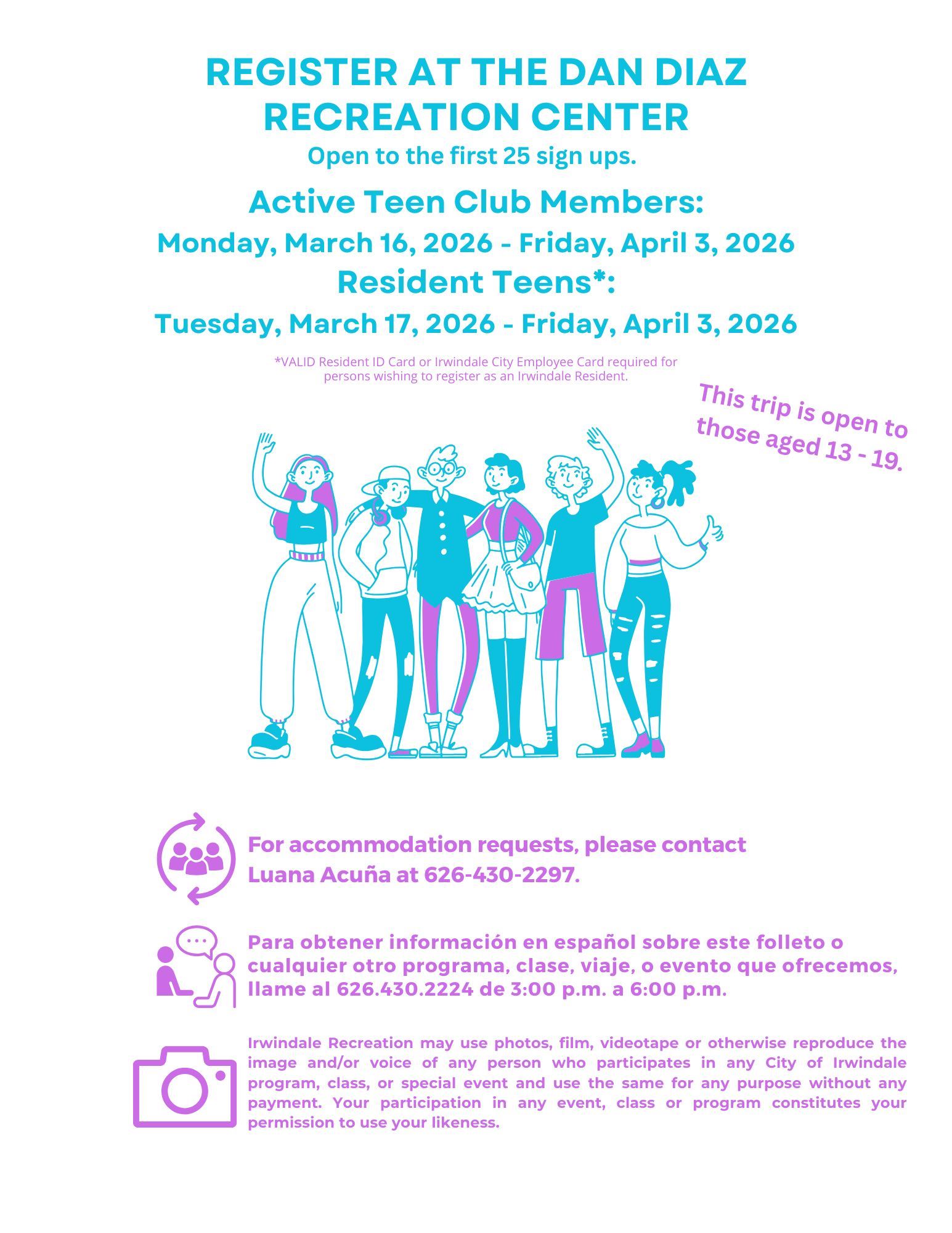 Teen Trip Magic Mountain Back 2026