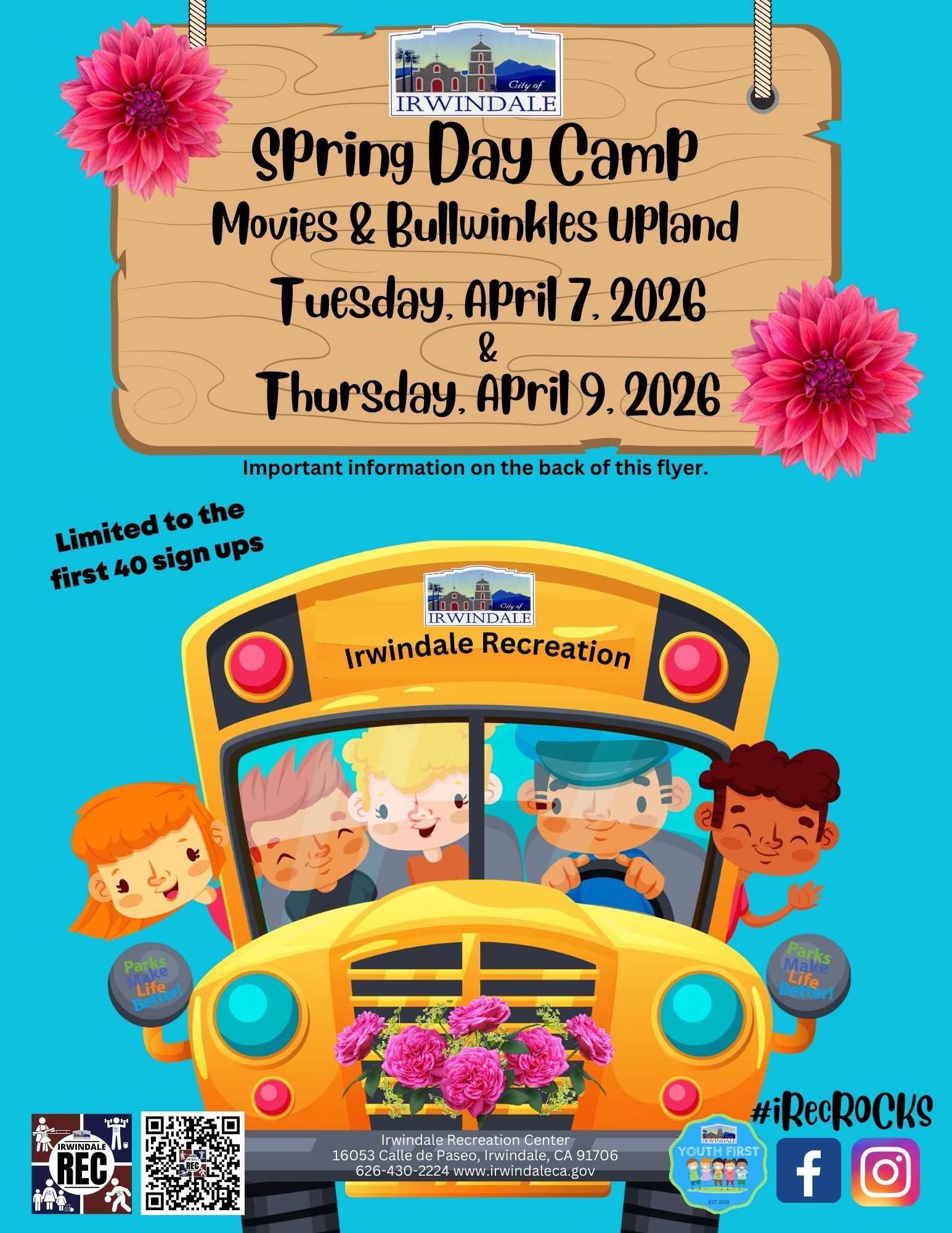 Spring Day Camp 2026 Front